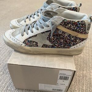 Golden Goose Exclusive Glitter mid-Star Sneakers